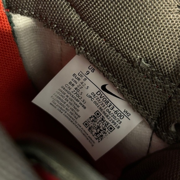 Nike Dunk Low Mystic Red/ Cargo Khaki - Picture 6 of 9